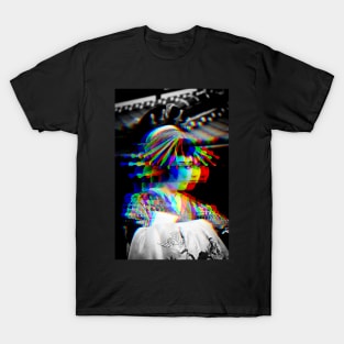 Japanese Geisha Vaporwave Glitch Art Japan T-Shirt